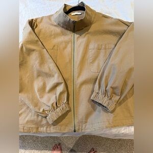 12th tribe workman’s barn jacket size small. NWOT. Tan/camel color.